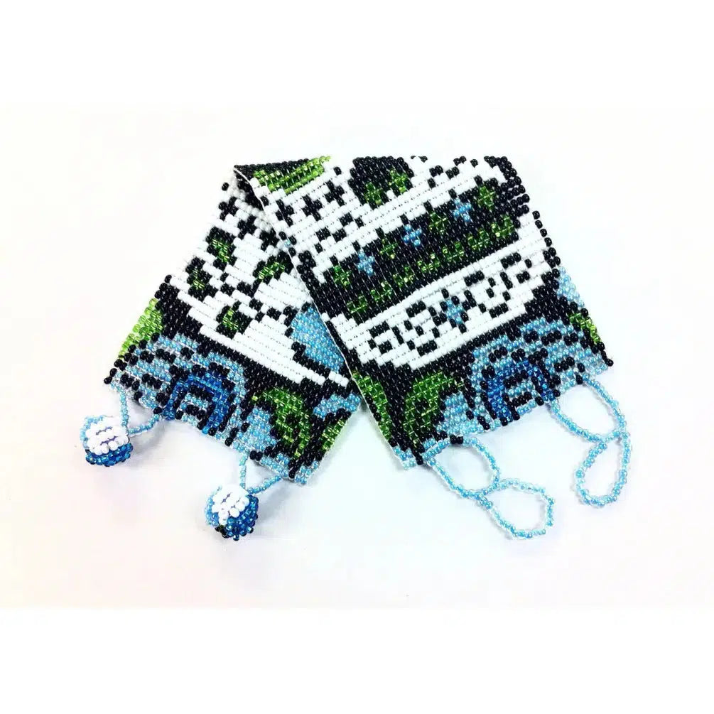 Sugar Skull | Catrina Seed Bead Adjustable Closure Bracelet - Guatemala
