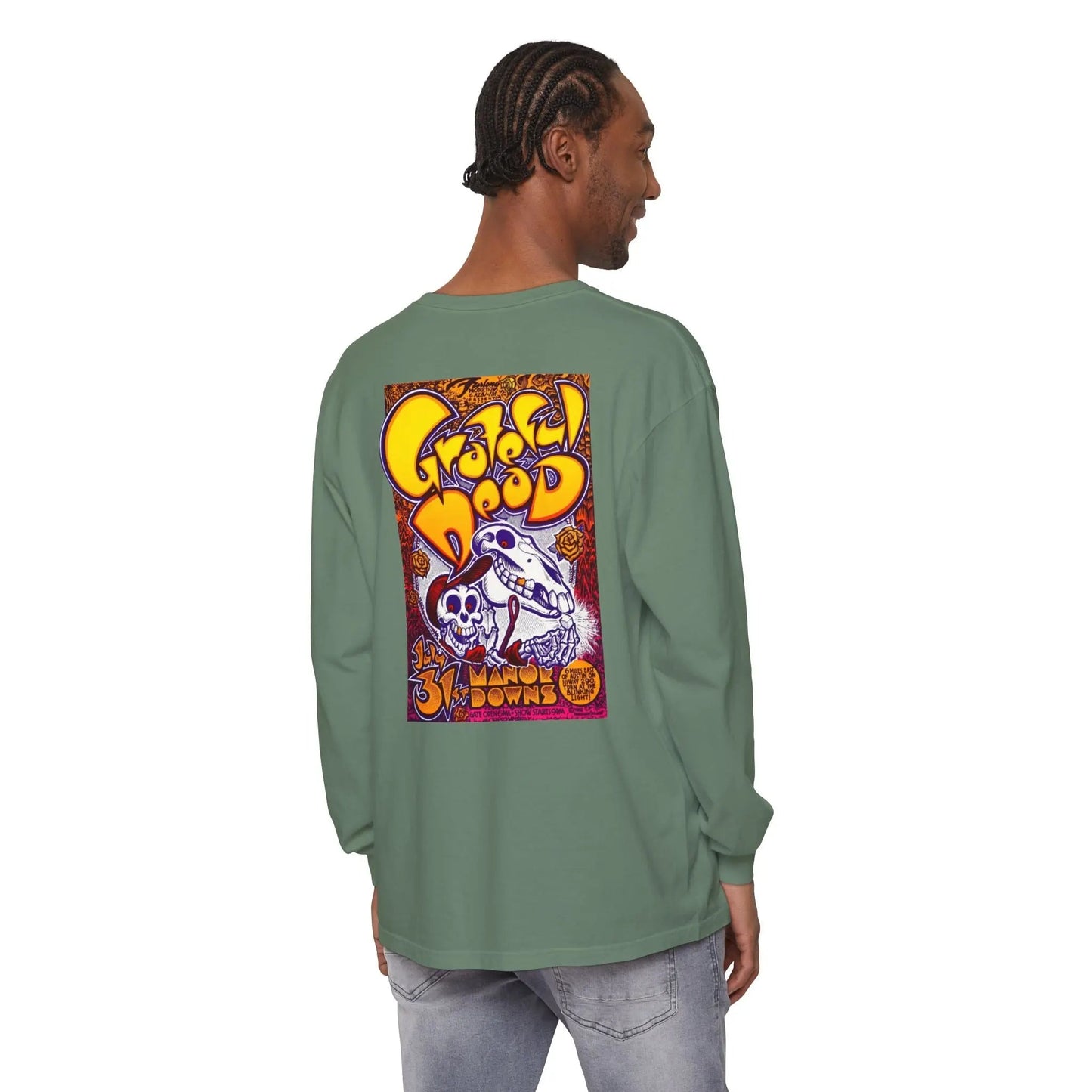 Austin, TX Concert Garment-Dyed Long Sleeve T-Shirt