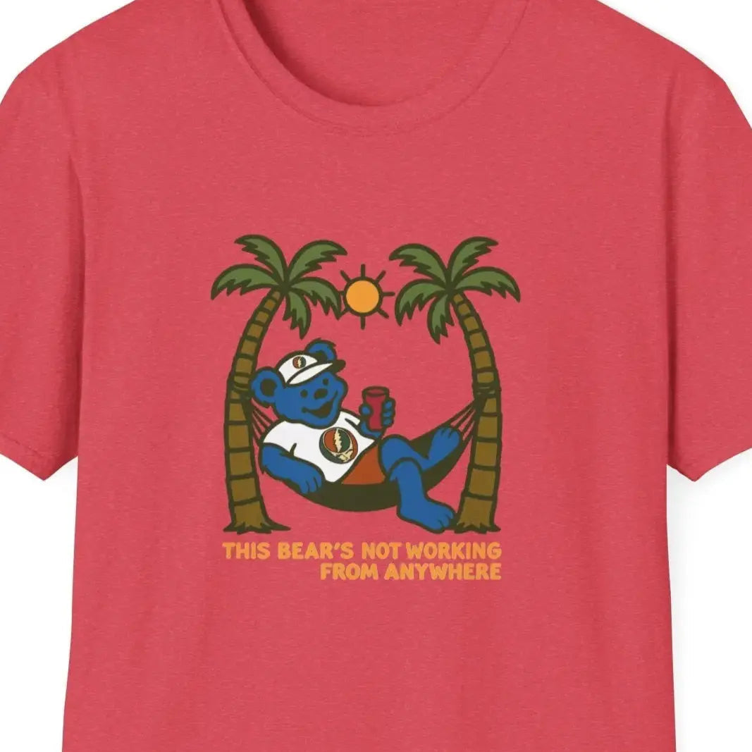 The Bear's Not Working From Anywhere - Life is Dead T-Shirt