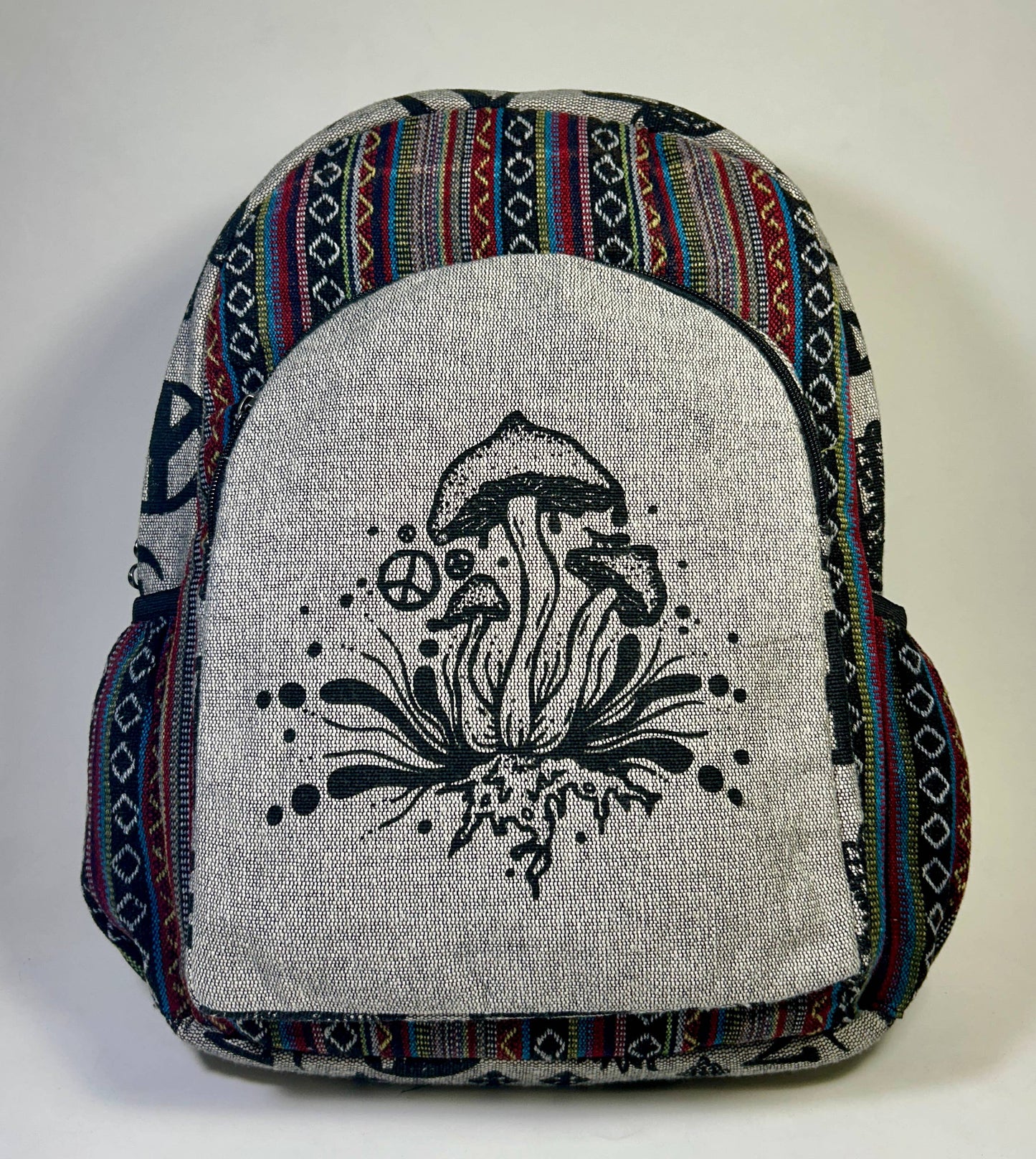 Large Mushroom Hemp Backpack