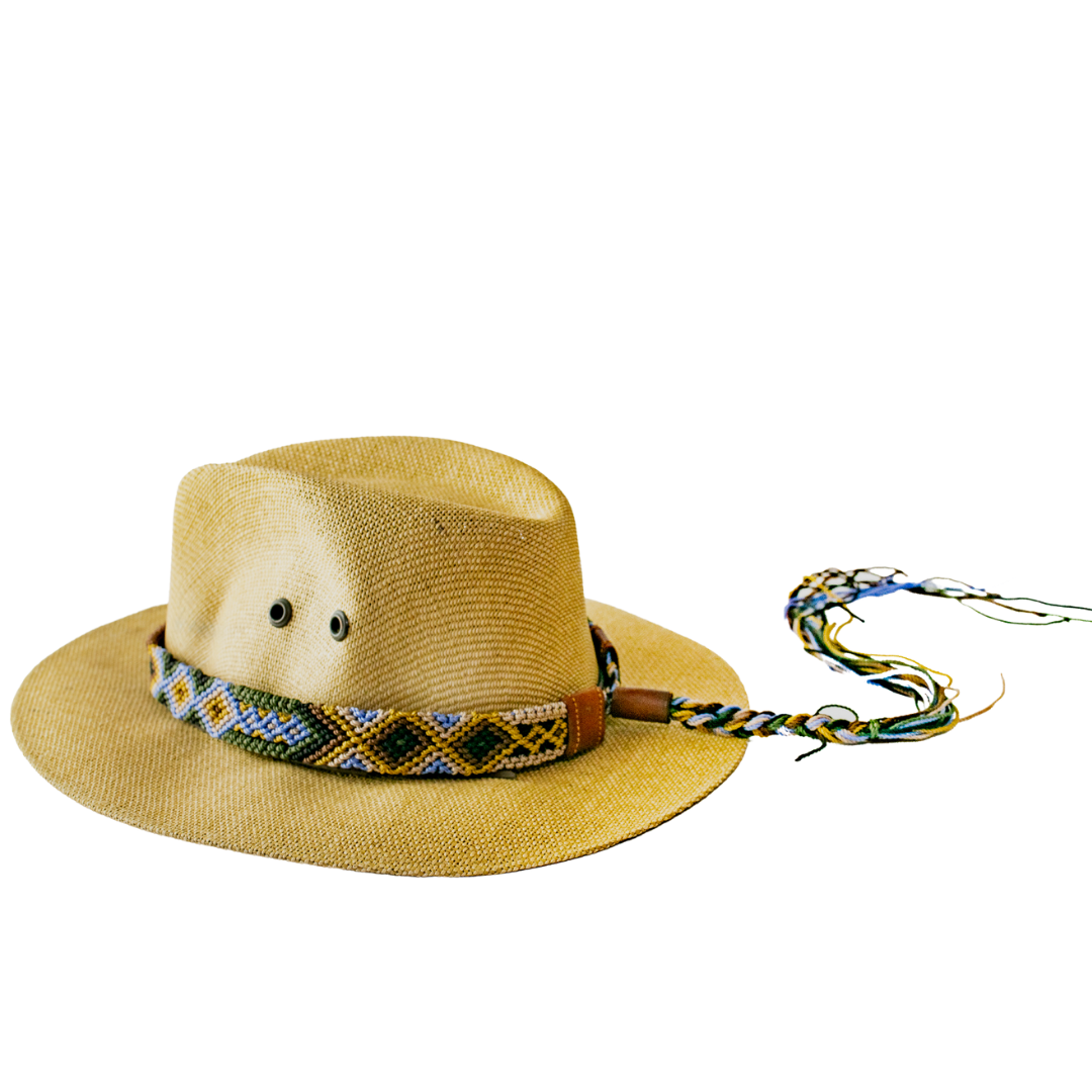 Woven Friendship Adjustable Hat Band Macrame - Mexico