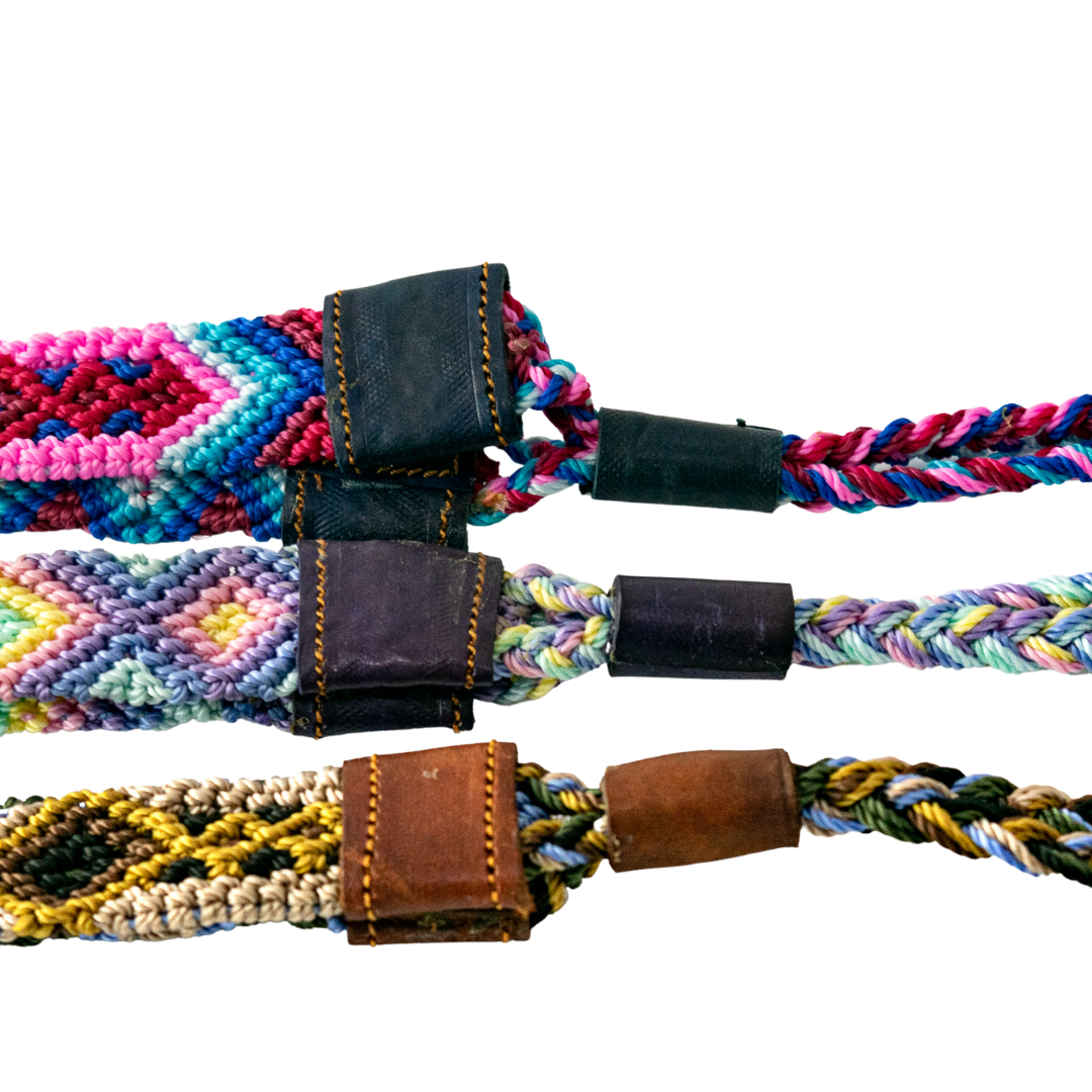 Woven Friendship Adjustable Hat Band Macrame - Mexico