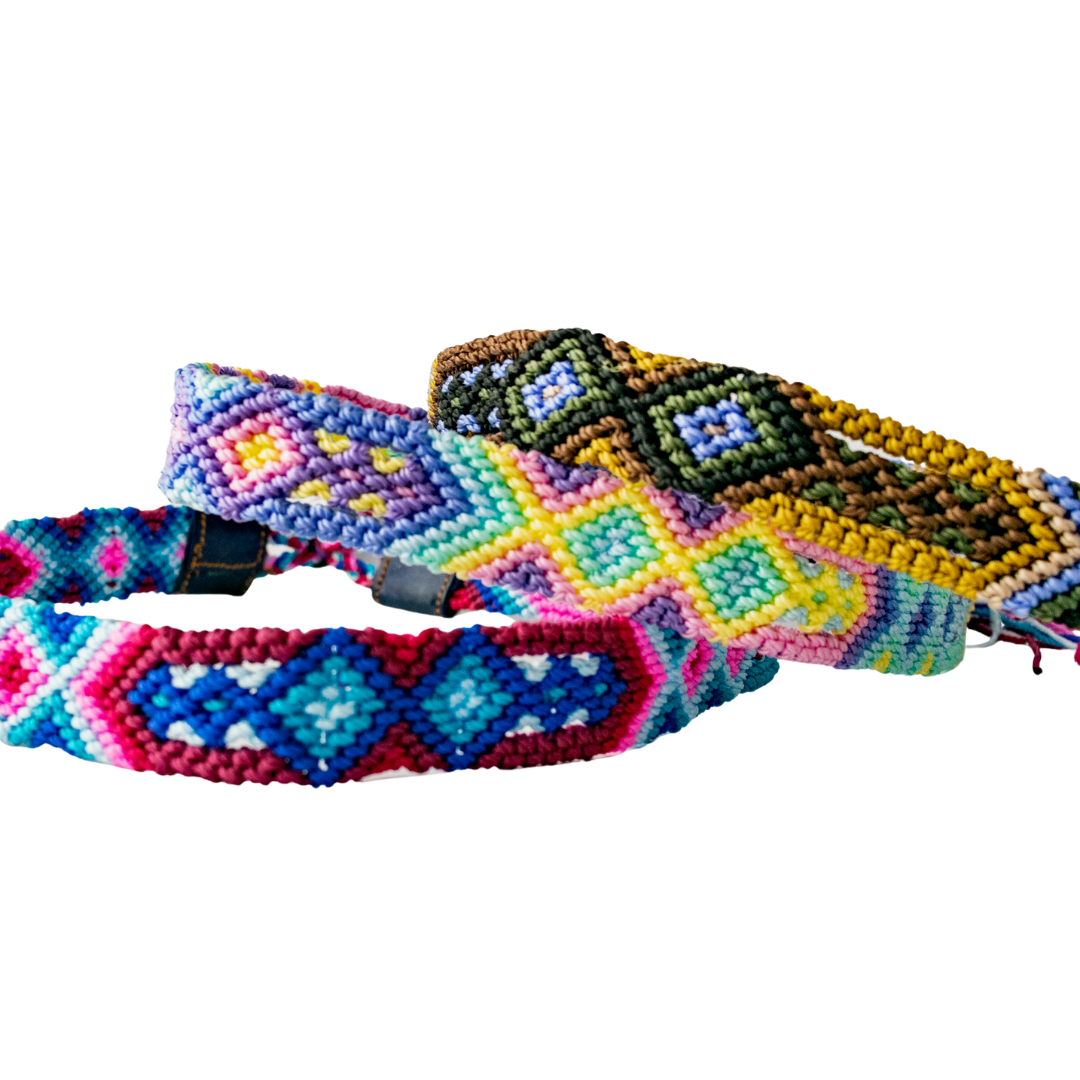 Woven Friendship Adjustable Hat Band Macrame - Mexico