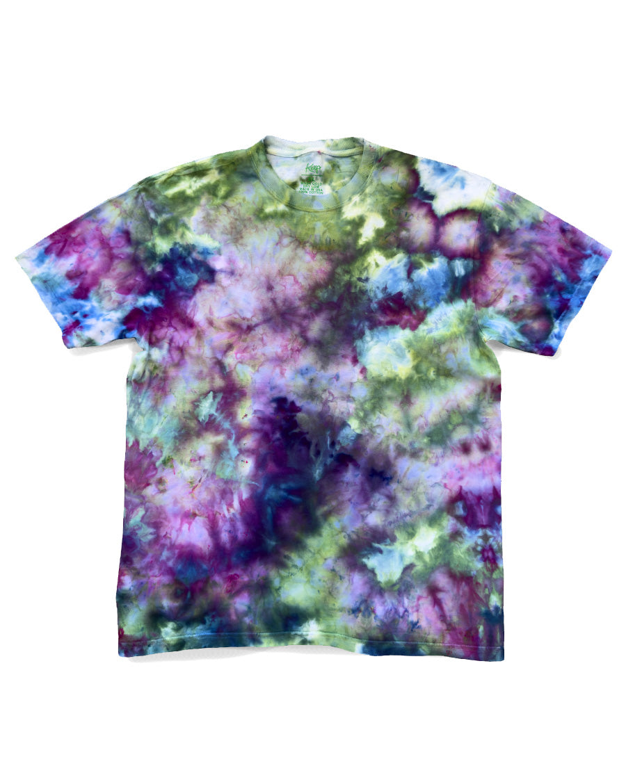 Ice-Dyed T-Shirt – Psychedelic Garden