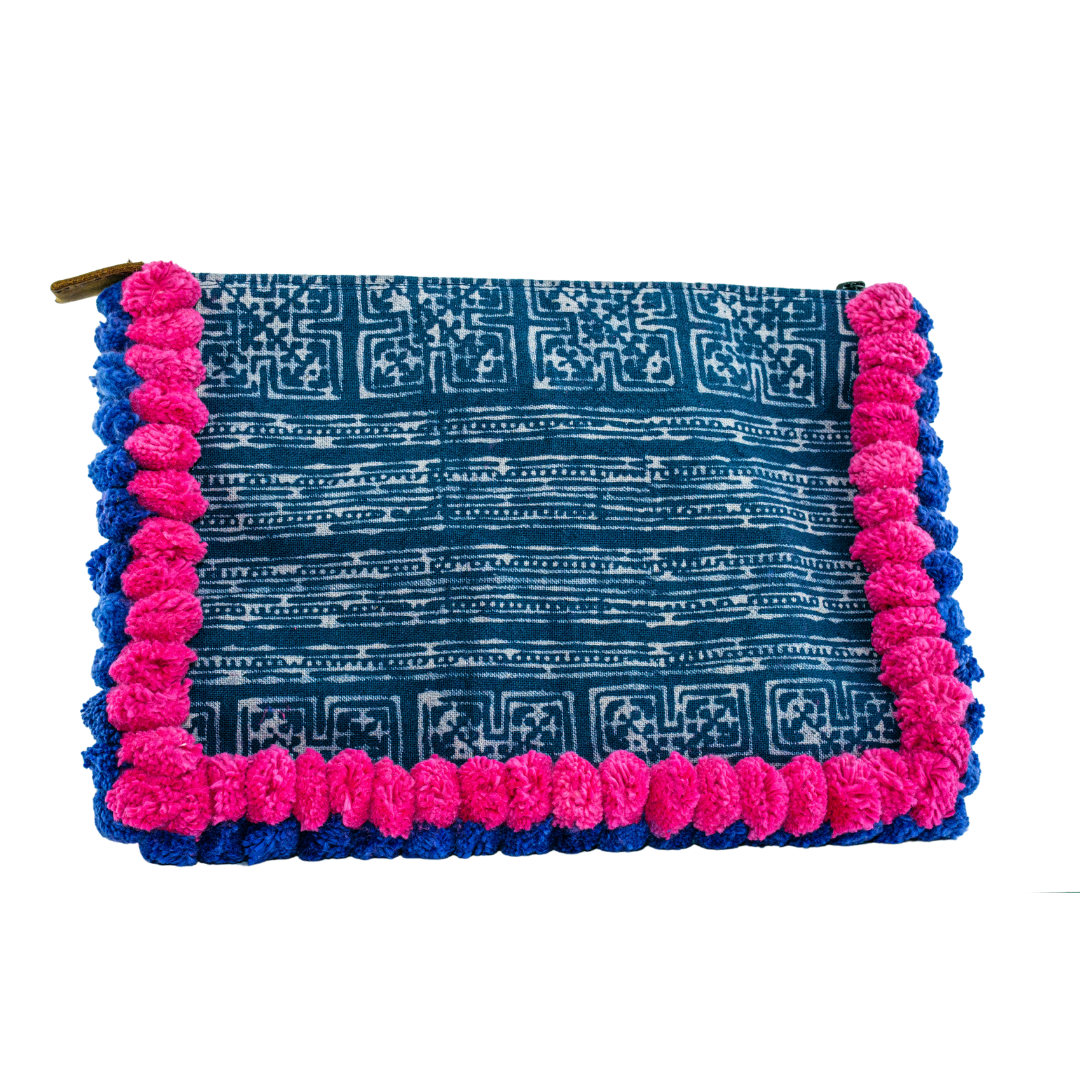Oasis Batik PomPom iPad Clutch - Thailand