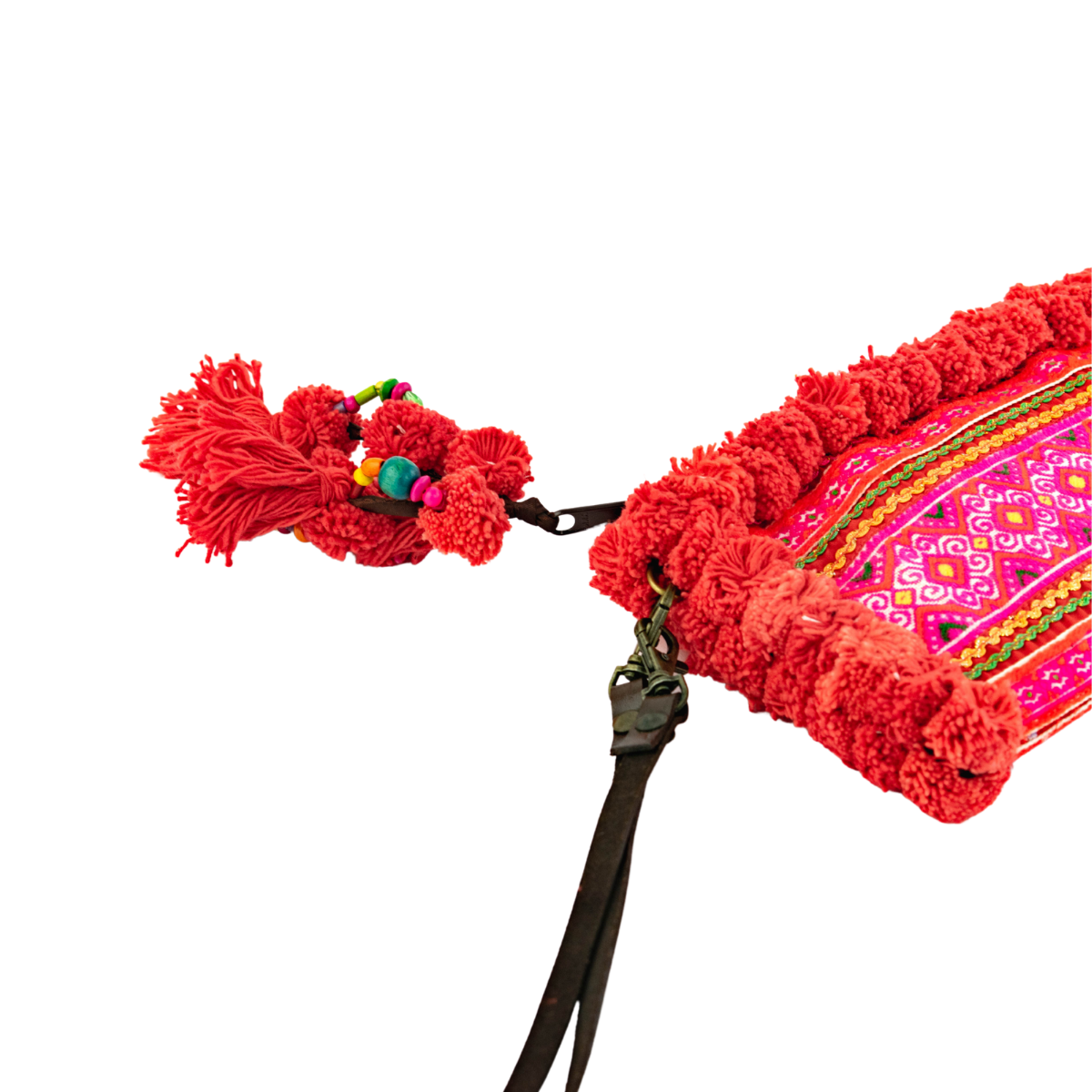 PomPom Vintage Upcycled Hmong Clutch - Thailand