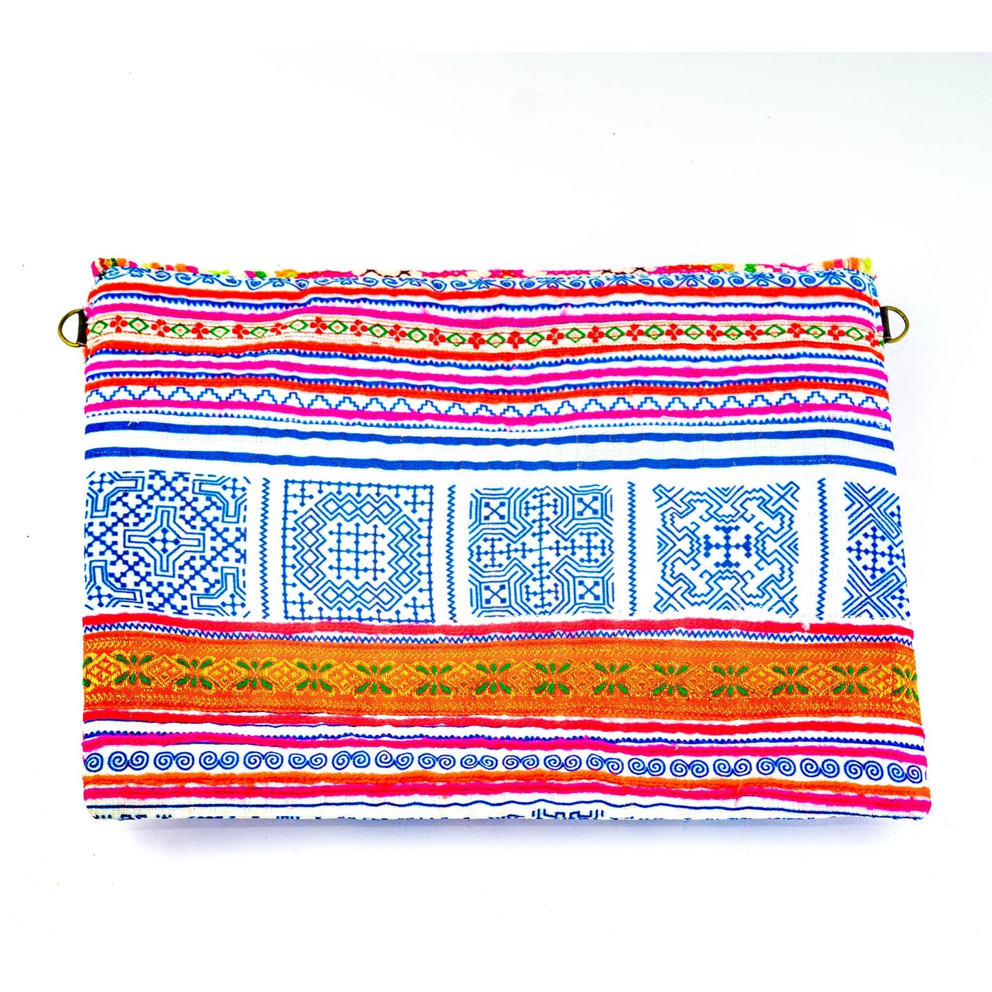 Pink Vintage Hmong Convertible Envelope Clutch | Purse - Thailand
