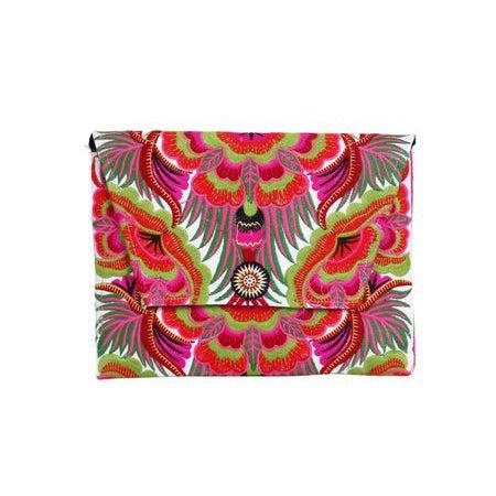 Boho Style Embroidered Clutch Bag - Thailand