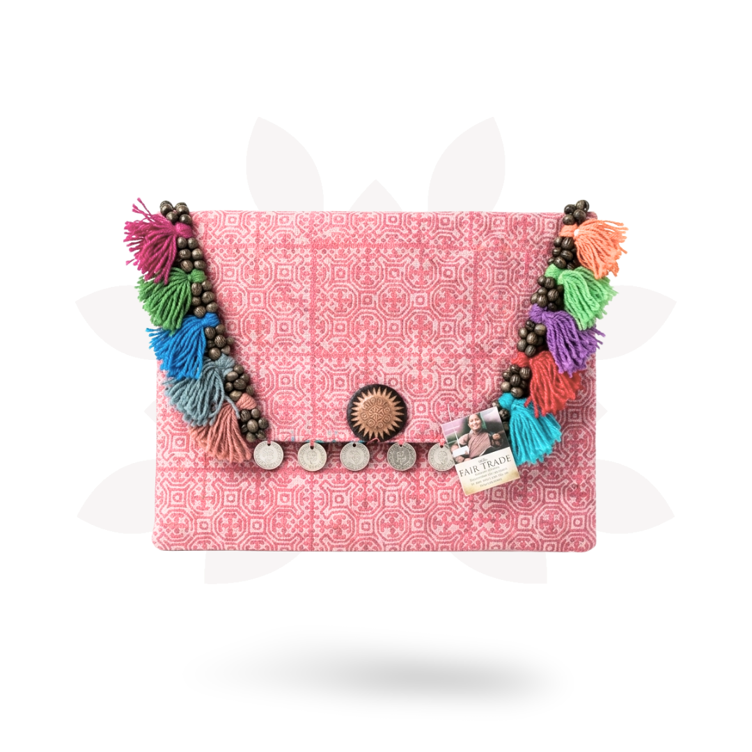 Boho-chic Batik Clutch Bag - Thailand