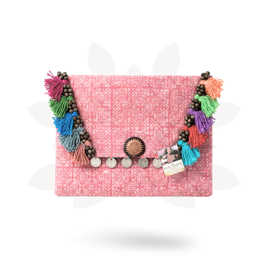 Boho-chic Batik Clutch Bag - Thailand