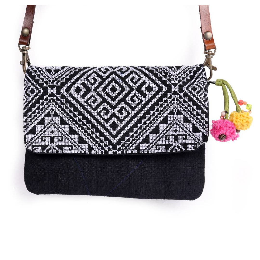 Fernanda Embroidered Convertible Crossbody | Clutch Bag - Thailand