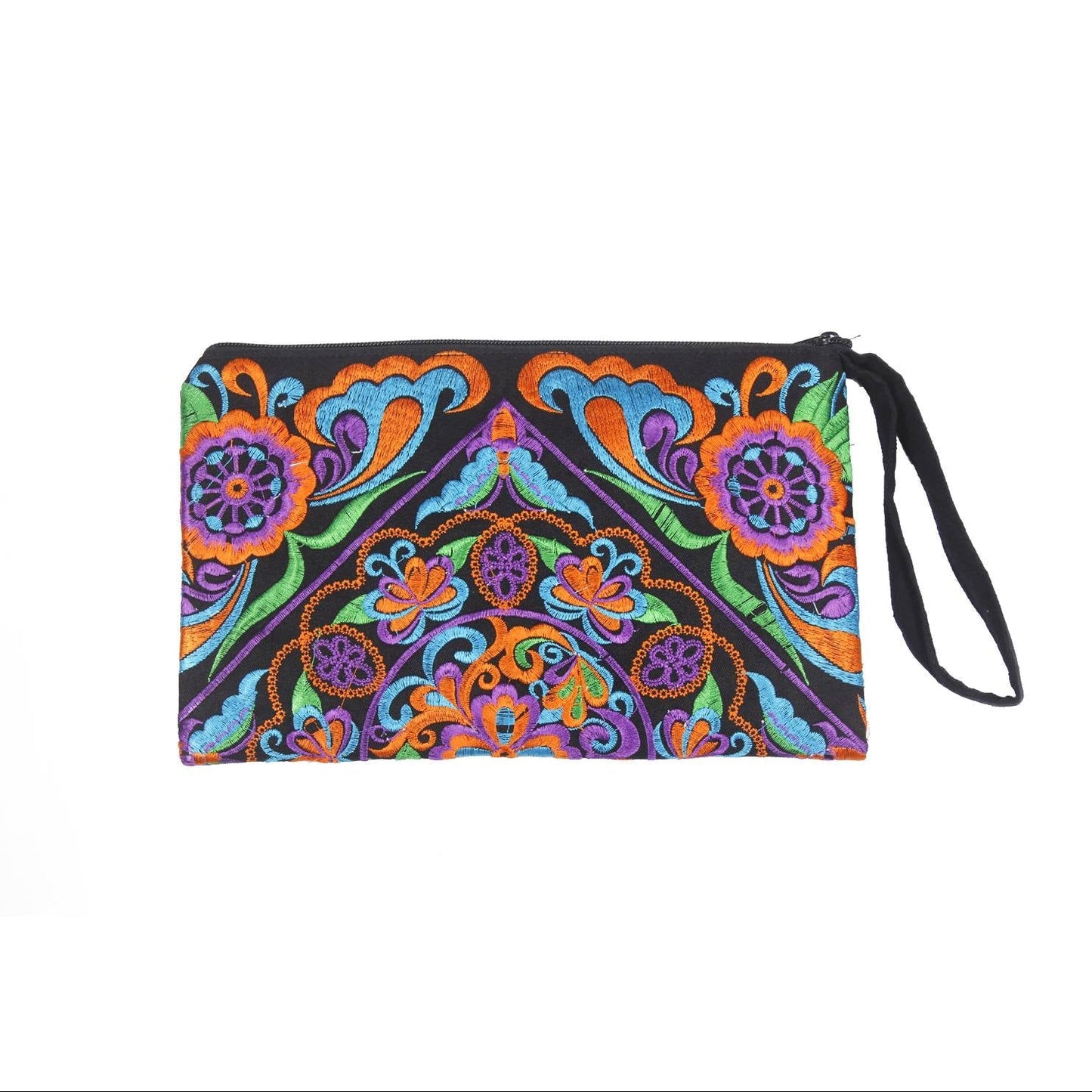Sarita Hmong Embroidered Wristlet - Thailand