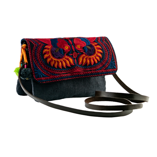 Fernanda Embroidered Convertible Crossbody | Clutch Bag - Thailand