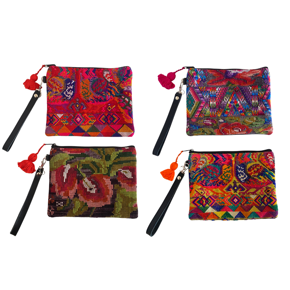 Gitana Huipil Upcycled Wristlet - Guatemala
