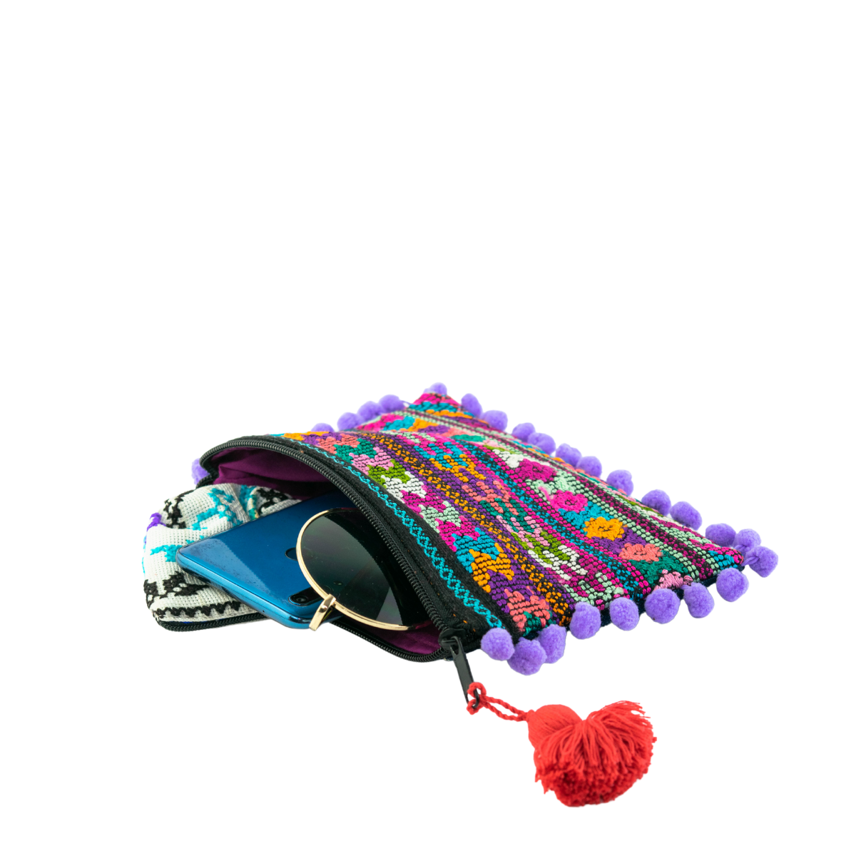 Pom Pom Maya Bag Up-cycled Huipil (One-of-a-kind) - Guatemala