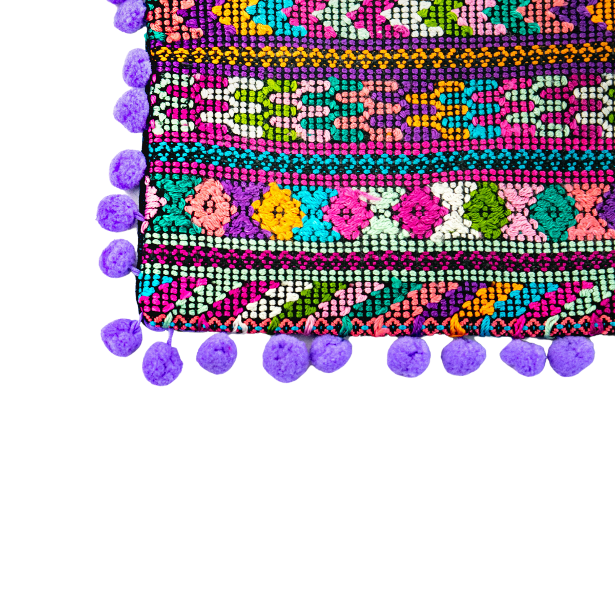 Pom Pom Maya Bag Up-cycled Huipil (One-of-a-kind) - Guatemala