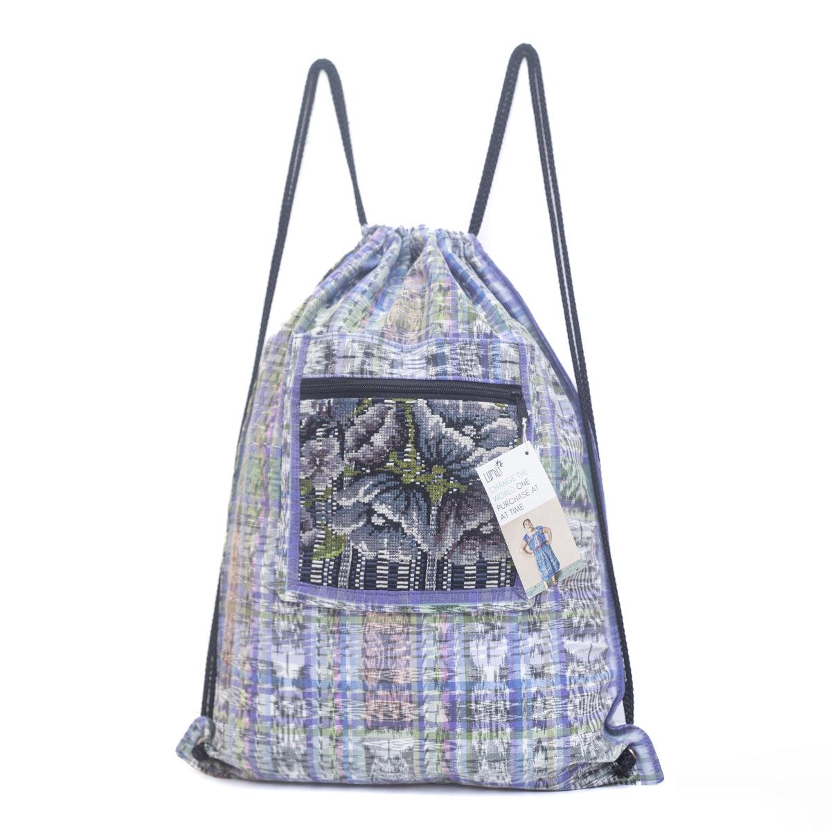 Salsa Upcycled Corte Backpack - Unique Guatemalan Handicraft