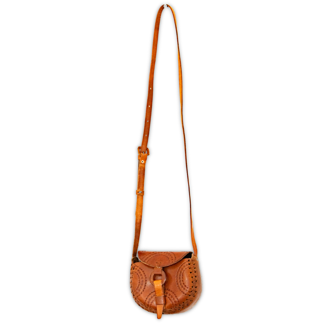 Alicia Leather Crossbody Stamped Purse - Mexico