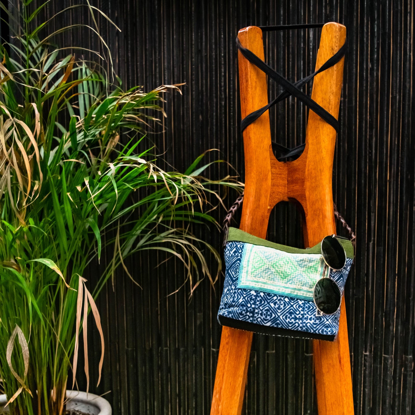 Hillside Batik Crossbody Purse - Thailand