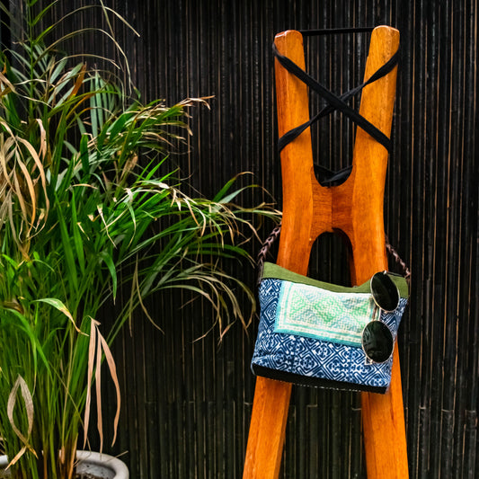 Hillside Batik Crossbody Purse - Thailand