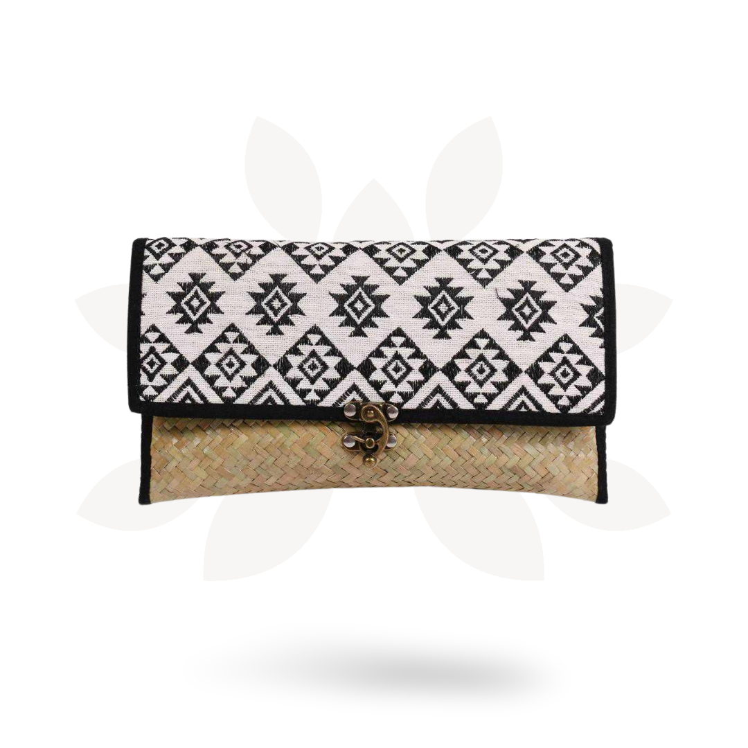 Diamond Rattan Embroidered Clutch - Thailand