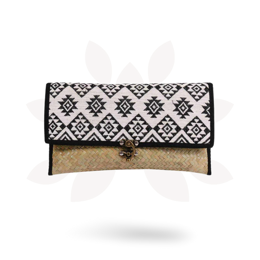 Diamond Rattan Embroidered Clutch - Thailand