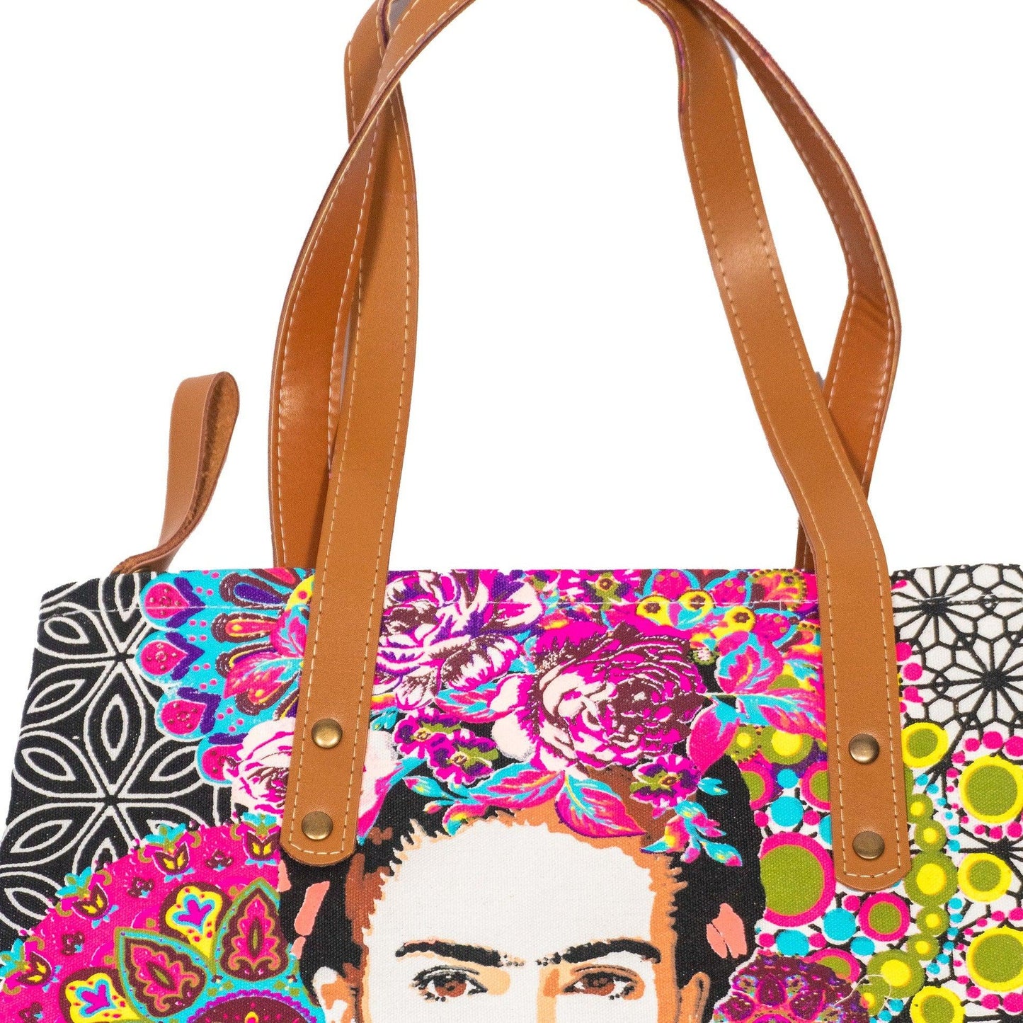 Frida Kahlo Printed Tote Bag with Zipper - Thailand