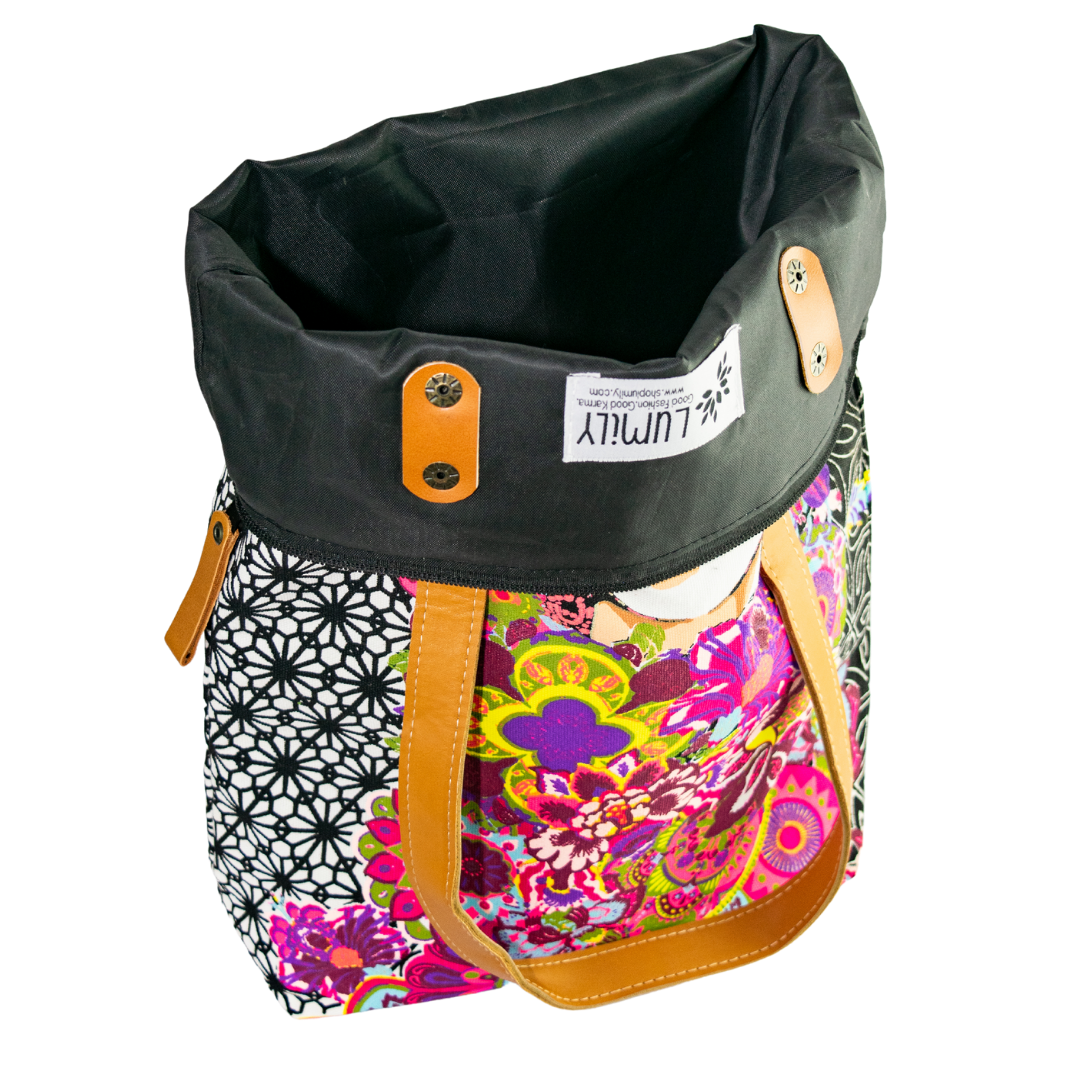 Frida Kahlo Printed Tote Bag with Zipper - Thailand