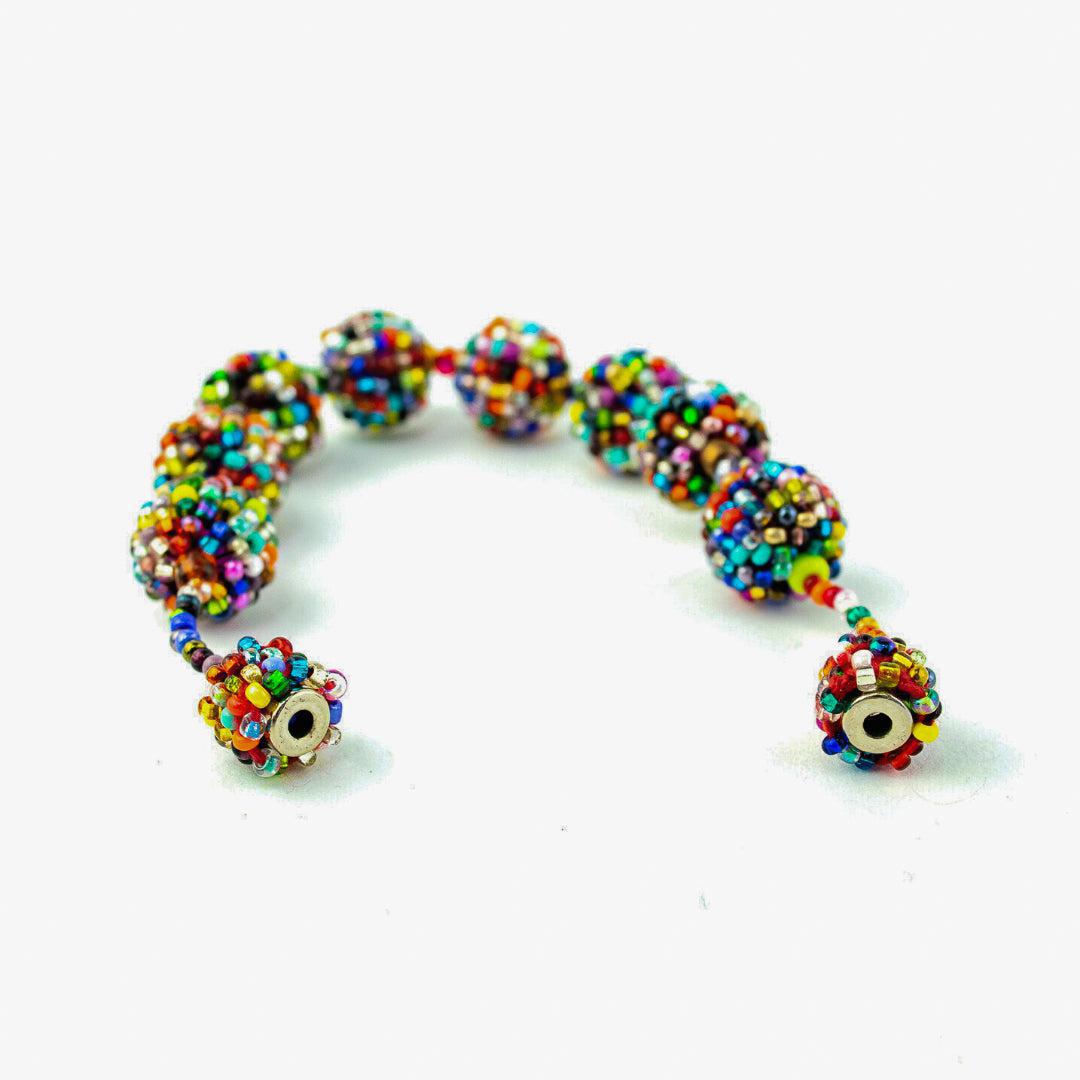 Magnetic Seed Bead Bracelet Boho Beaded Bracelet Fair Trade - Guatemala