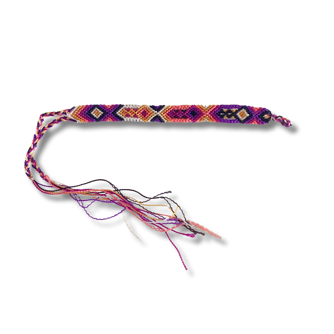 Friendship Woven String Bracelet Small Macrame - Choose Color - Mexico