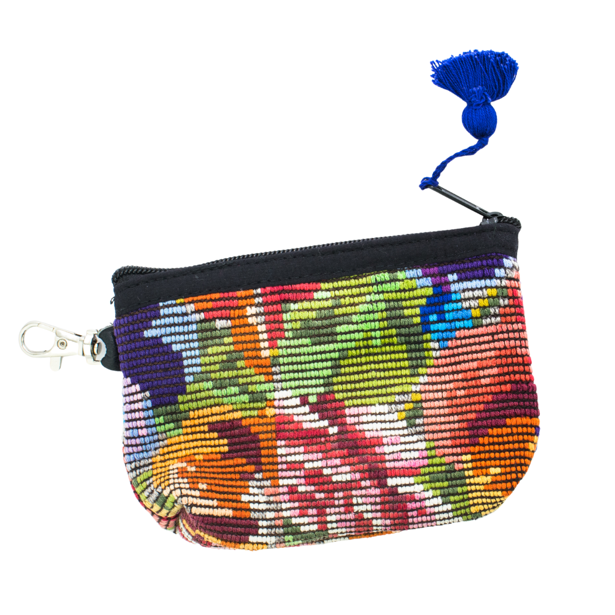 Upcycled Huipil Coin Purse Handmade Guatemalan Textile Zip Pouch Fair Trade - Guatemala