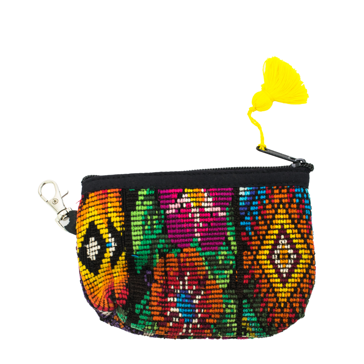 Upcycled Huipil Coin Purse Handmade Guatemalan Textile Zip Pouch Fair Trade - Guatemala
