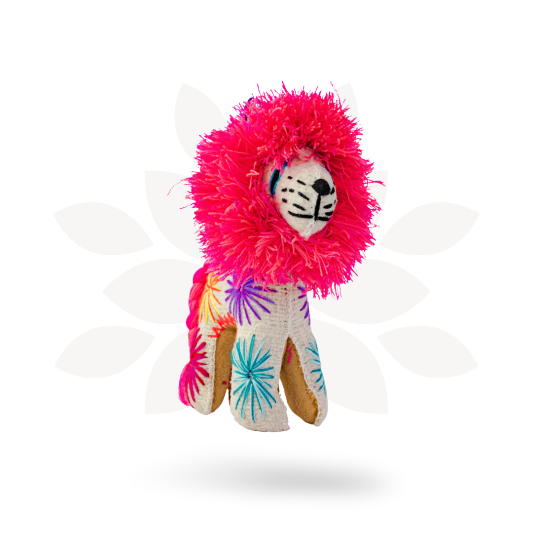 Milo the Lion: Repurposed Wool Boho Decor - Mexico