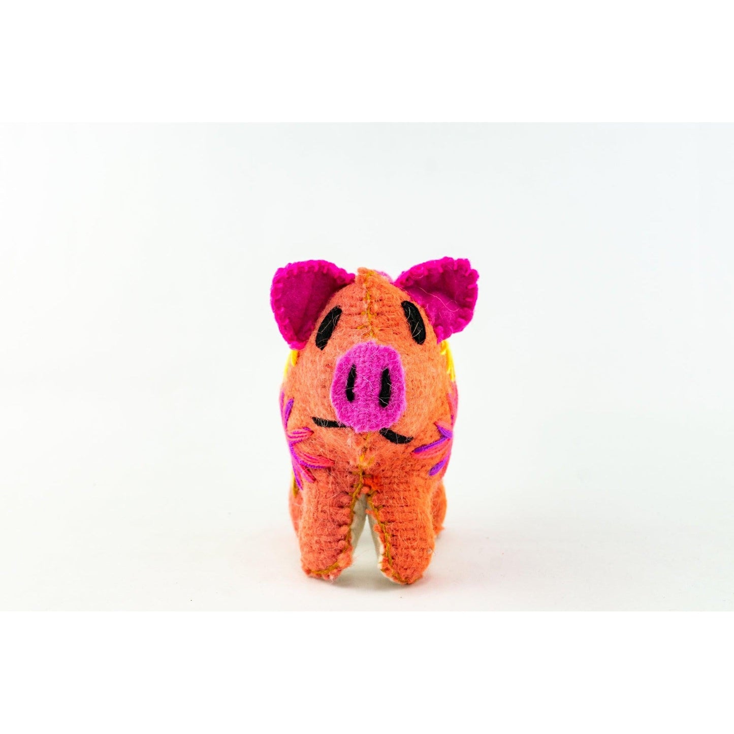 Rosie the Pig: Repurposed Wool Boho Decor - Mexico