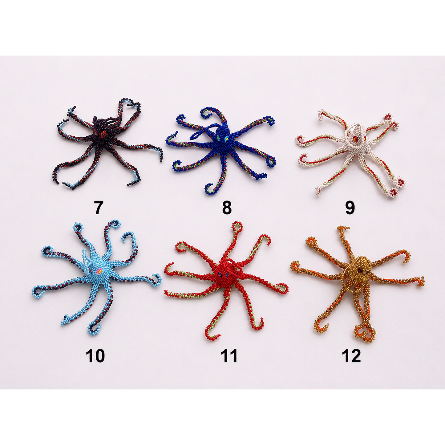 Octopus Seed Bead Ornament - Guatemala
