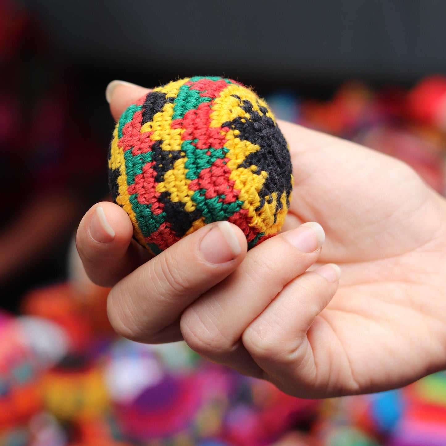 Foot Bag Knit Multicolor Sack Stress Ball Crochet - Guatemala | Mexico