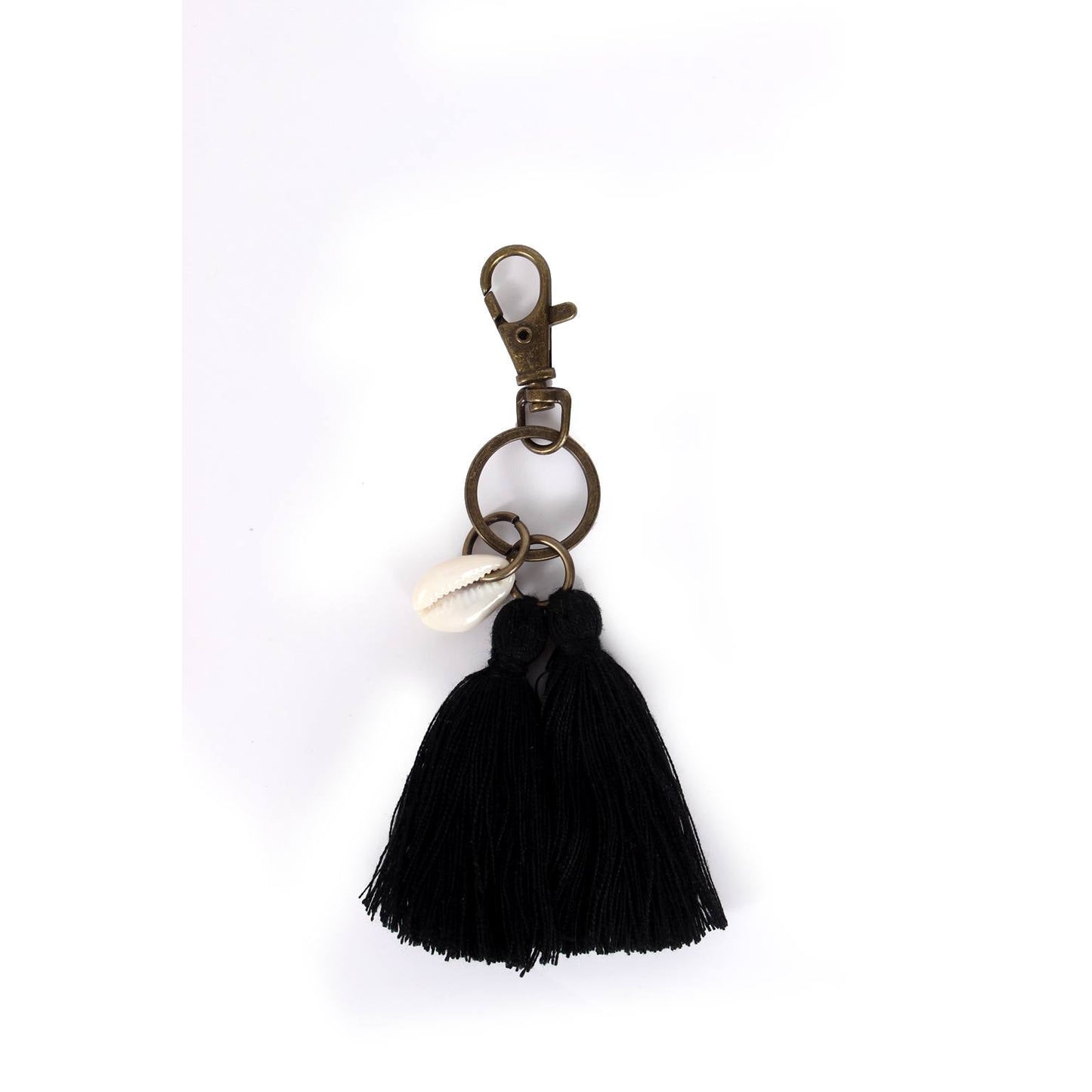 Campana Shell Tassel Zipper Pull | Handmade Keychain from Thailand