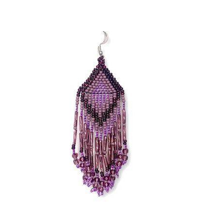 Alegria Seed Bead Peyote Stitch Earrings - Guatemala