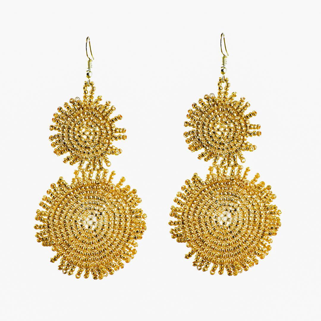 Heather Seed Bead Earrings - Guatemala
