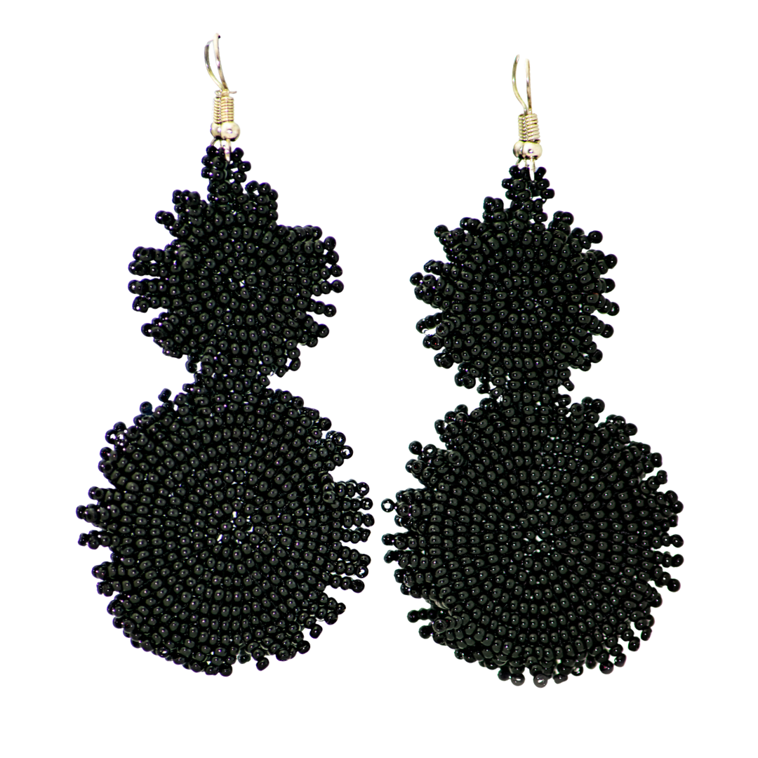 Heather Seed Bead Earrings - Guatemala