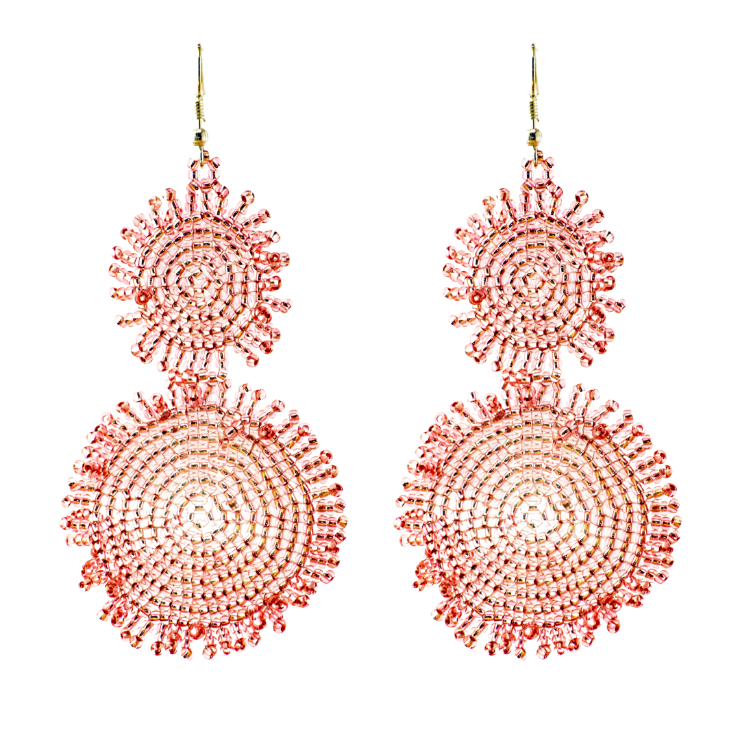 Heather Seed Bead Earrings - Guatemala