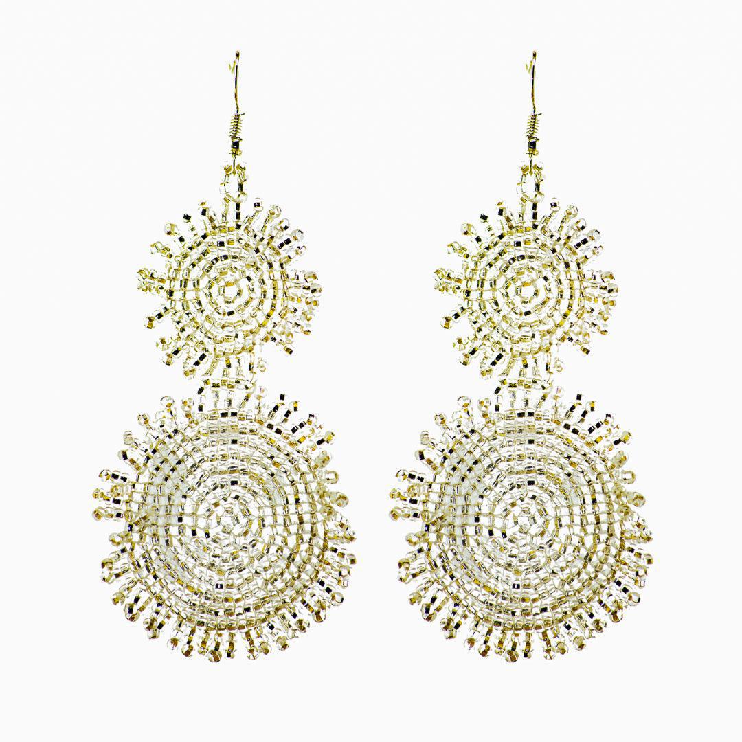 Heather Seed Bead Earrings - Guatemala