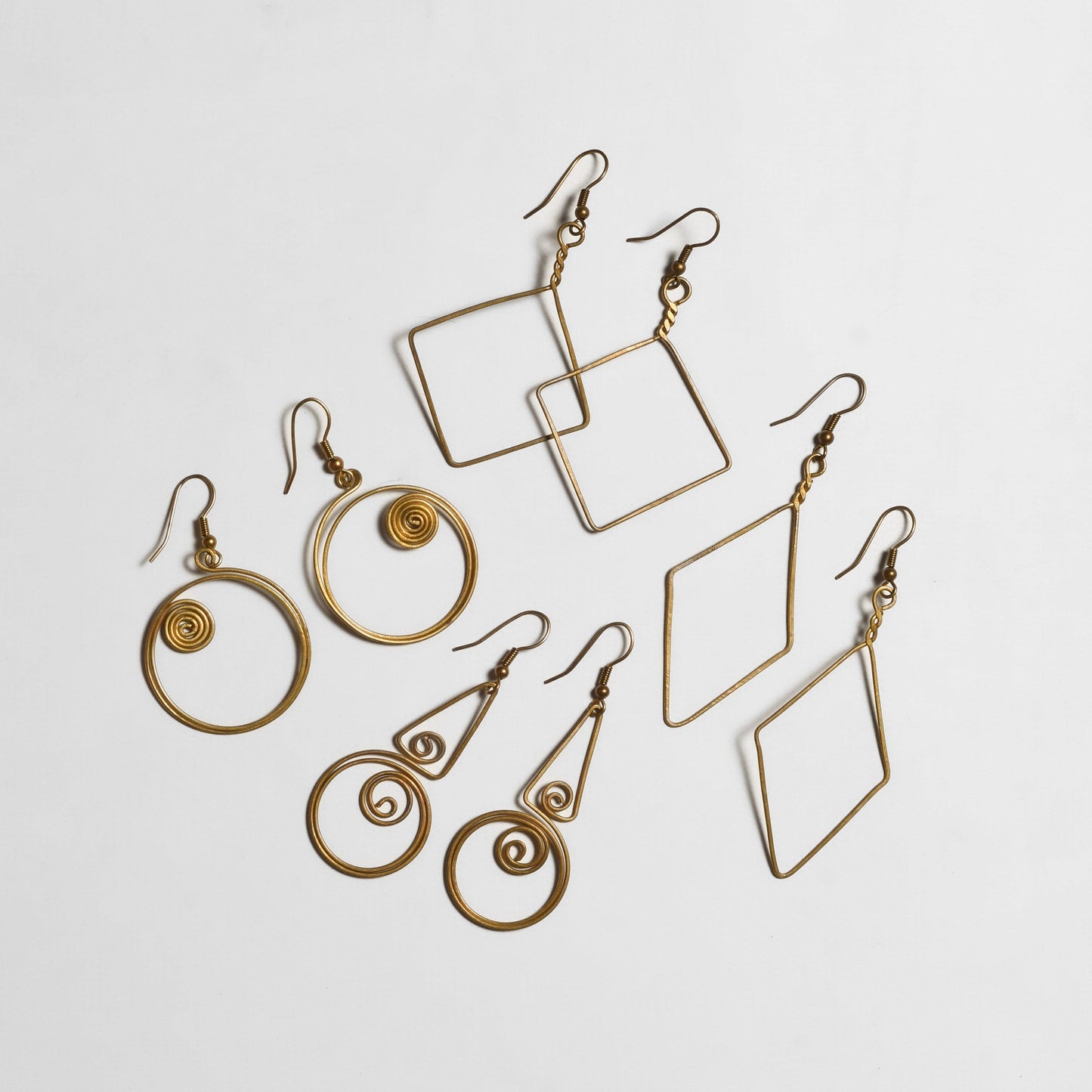 Highland Heritage Brass Wire Earrings - Thailand