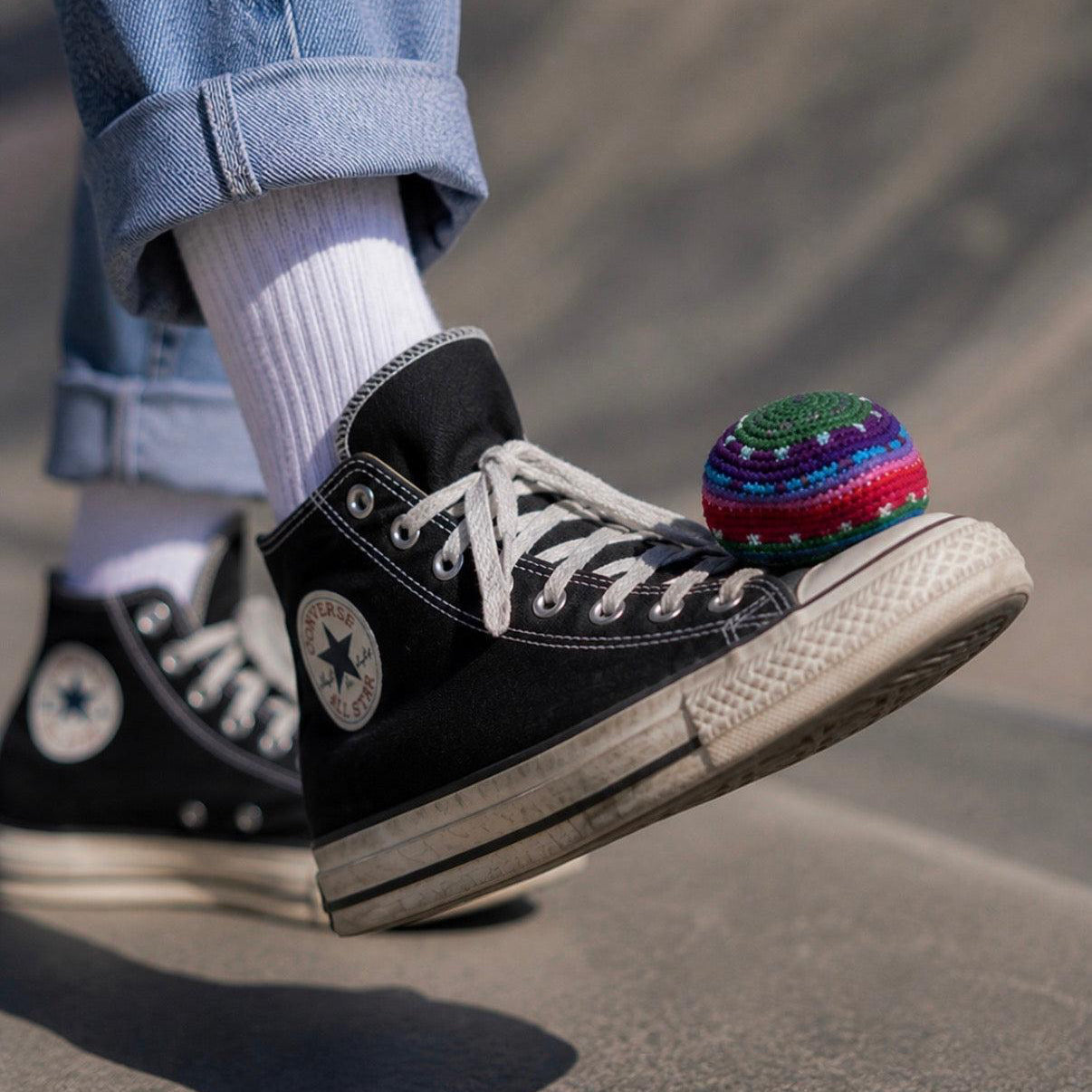 Foot Bag Knit Multicolor Sack Stress Ball Crochet - Guatemala | Mexico