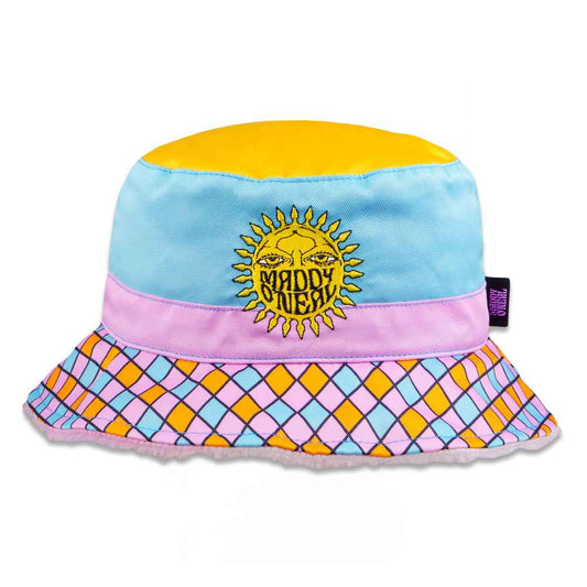 Maddy O'Neal Sunshine Furry Reversible Bucket Hat