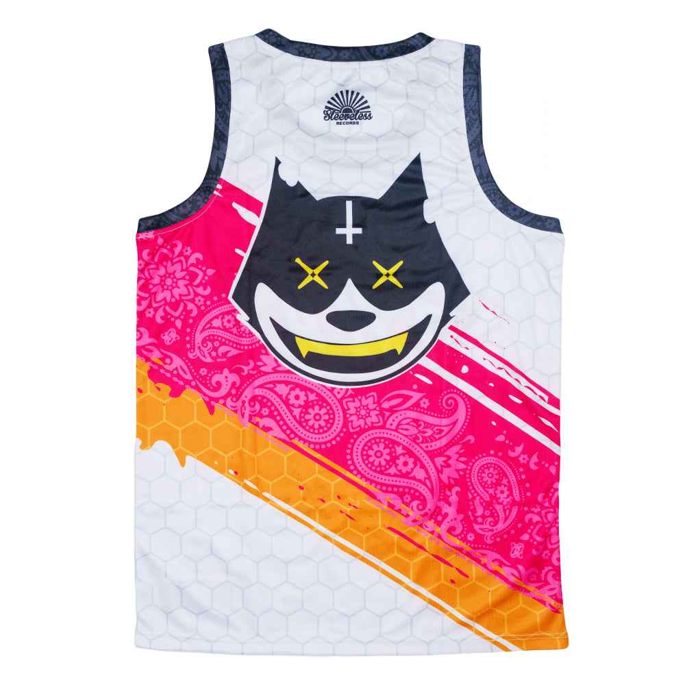 Stylust Paisley Cat White Jersey