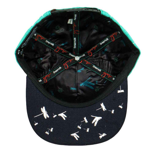 Goose Dragonfly Turquoise Snapback Hat