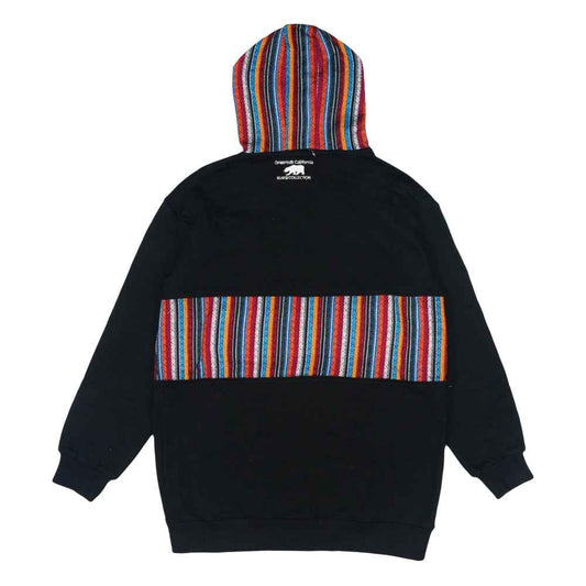 Removable Bear Taos Black Tall Pullover Hoodie