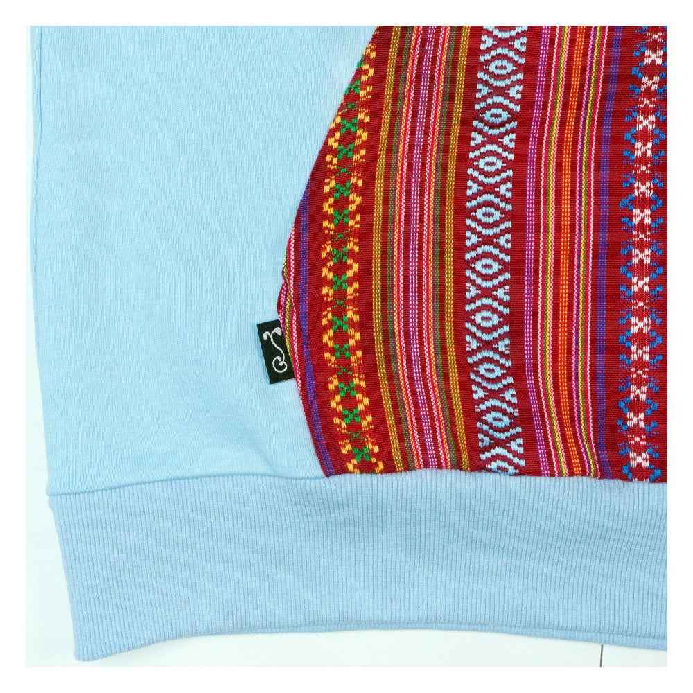 Removable Bear Phoenix Blue Tall Pullover Hoodie