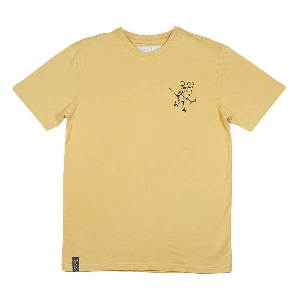 Jerry Garcia Sketch Cat Tan T Shirt